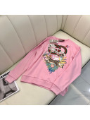 Gucci Tiger Interlocking G Sweatshirt Pink 2022 26