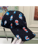 Doraemon x Gucci GG Canvas Baseball Hat Black 2021