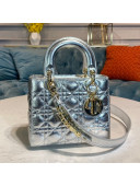 Dior My ABCDior Mini Bag in Silver Cannage Lambskin 2020