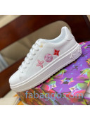 Louis Vuitton Time Out Sneakers in Printed Silky Calfskin White 02 2020