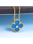 Van Cleef & Arpels Blue Necklace With Crystal 206122 2020