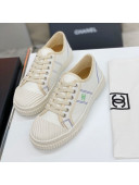 Chanel Vintage Canvas Low-top Sneakers 21012501 White 2021