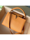 Louis Vuitton Taurillon Leather Capucines BB Top Handle Bag M94586 Orange 2020