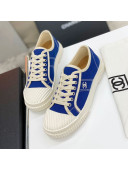 Chanel Vintage Canvas Low-top Sneakers 21012501 Blue 2021