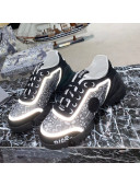 Dior D-Connect Sneakers in Bloom and Luminous Fabric Black 2021 (For Women and Men)