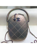Chanel Grained Metallic Lambskin and Rainbow Metal Camera Case AS0765 Copper 2019