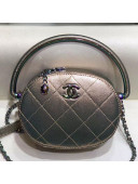 Chanel Grained Metallic Lambskin and Rainbow Metal Camera Case AS0764 Copper 2019