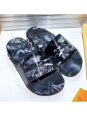 Louis Vuitton Jumbo Print Flatform Slide Sandals 2021 08