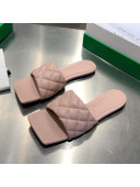 Bottega Veneta Quilted Leather Square Toe Flat Slides Padded Sandals Pin 26 2021