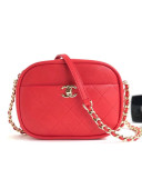 Chanel Lambskin Casual Trip Camera Case Bag AS0137 Red 2019