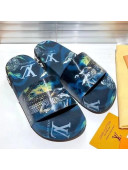 Louis Vuitton Jumbo Print Flatform Slide Sandals 2021 09