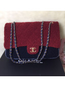 Chanel Shearling Sheepskin Medium Flap Bag A57737 Burgundy 2019