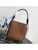 Prada Margit Leather Shoulder Bag 1BC076 Brown 2019