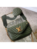Louis Vuitton Multi Pochette New Wave Shoulder Bag M56471 Army Green 2020