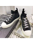 Dior Walk'n'Dior Knit High-top Sneakers Black/White 2021