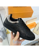Louis Vuitton Luxembourg Sneakers in Monogram Embossed Leather Black/Silver 2020 (For Women and Men)