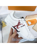 Louis Vuitton Luxembourg Printed LV Sneakers in Silky Calfskin White/Pink  (For Women and Men)