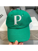 P Canvas Baseball Hat Green 2021