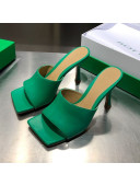Bottega Veneta Stretch Calfskin Heel Sandals 9cm Green 39 2021