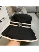 Chanel Vintage Canvas Bucket Hat Black 2021
