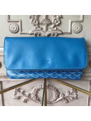 Goyard Folding Leather Clutch Royal Blue