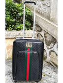 Gucci 360° Wheels GG Web Luggage Suitcase 20 inches 2019 06