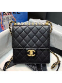 Chanel Acrylic Beads Goatskin Mini Flap Bag AS0584 Black/Gold 2020