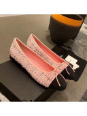 Chanel Tweed & Grosgrain Ballerinas Pink/Black 2021 112282