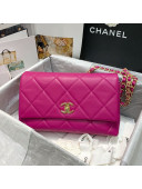 Chanel Quilted Lambskin Flap Bag AS2300 Purple 2020