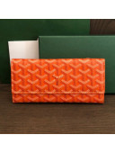 Goyard Long Flap Wallet Orange 2021