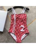 Dior 2 One-Piece Swimwear DS11 Red 2021