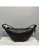 Lemaire Nappa Leather Large Croissant Bag Black 2021