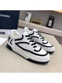Chanel Sneakers in Patchwork Calfskin White/Black 2021