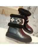 Louis Vuitton Calfskin Leather and Wool Boots LVB2303 Black 2021 