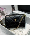 Chanel Quilted Lambskin Small Flap Bag AS2299 Black 2020