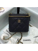 Chanel Grainy Leather Mini Vanity with Classic Chain AP1340 Black 2020