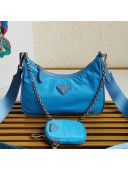 Prada Re-Edition 2005 Nylon Shoulder Bag 1BH204 Blue 2021 10