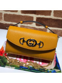 Gucci Zumi Grained Leather Mini Shoulder Bag 564718 Yellow 2019