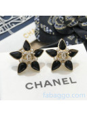 Chanel Crystal Flower Earrings CE2081414 Black 2020