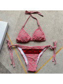Dior Dotted Swimwear DS14 Red 2021