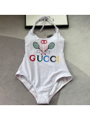 Gucci One-Piece Flower Swimwear GS12 White 2021
