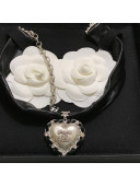 Chanel Lambskin Heart Choker Necklace 2021 082534