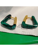 Bottega Veneta Trapezoid Earrings Green 2021 082535
