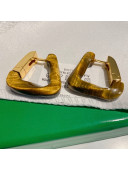Bottega Veneta Trapezoid Earrings Gold 2021 082536
