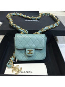 Chanel Quilting Lambskin Mini Waist Bag Jade 2019