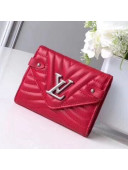 Louis Vuitton New Wave Compact Wallet M63427 Red 2018