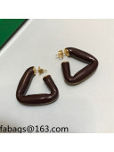 Bottega Veneta Large Earrings Brown 2021 082539
