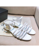 Chanel Lambskin Strap Sandals G36958 White 2021