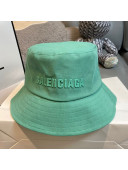 Balenciaga Canvas Bucket Hat All Green 2021