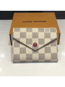 Louis Vuitton Victorine Wallet Damier Azur  Canvas Fuchsia